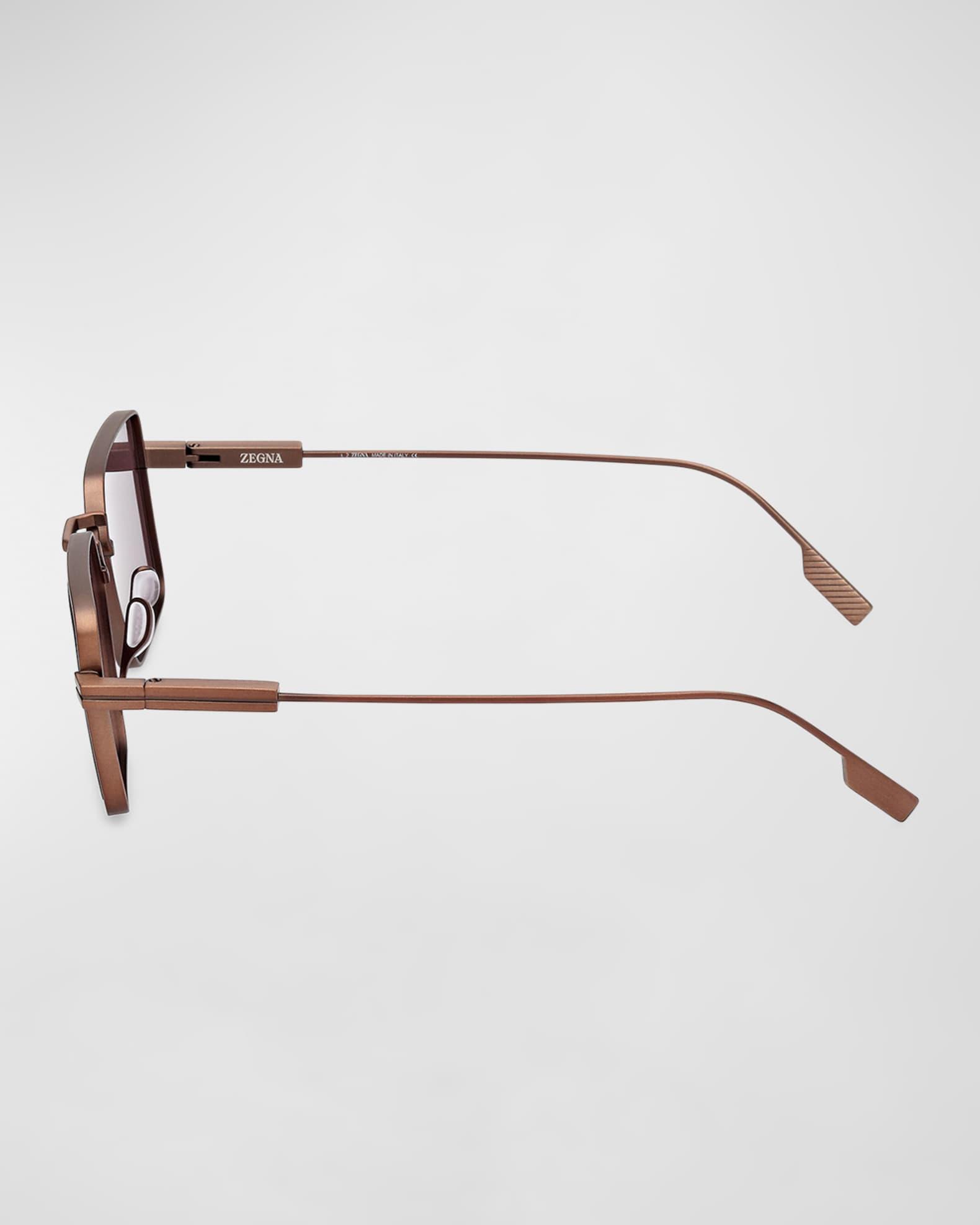 Men's EZ0243M Metal Rectangle Sunglasses Product Image