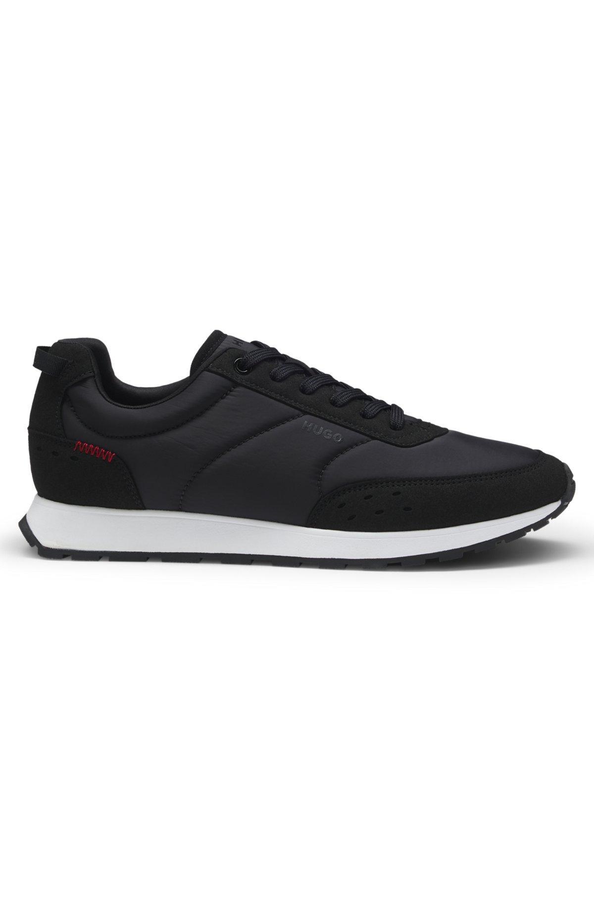 Retro-inspired trainers with faux suede Product Image