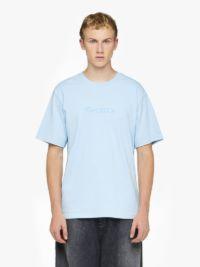 LOGO EMBROIDERY T-SHIRT in blue | JW Anderson US  Product Image
