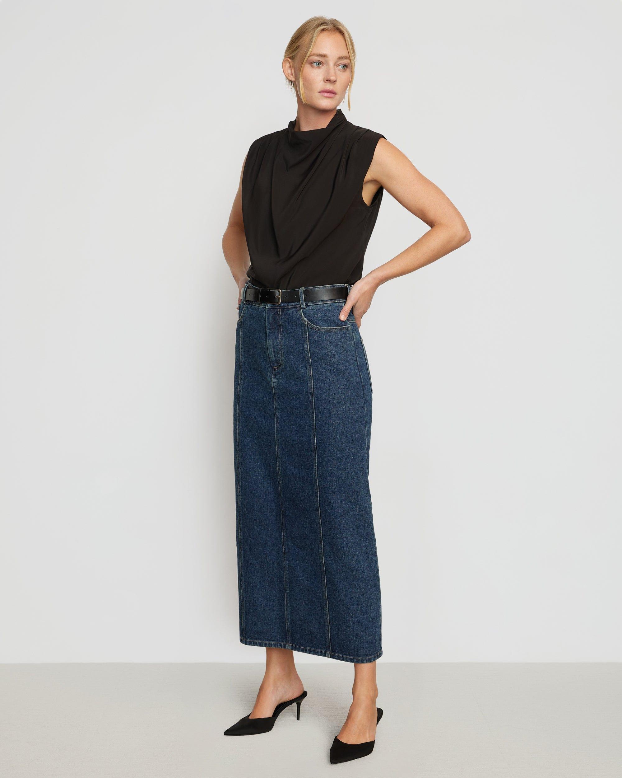 Riley Denim Maxi Skirt Product Image
