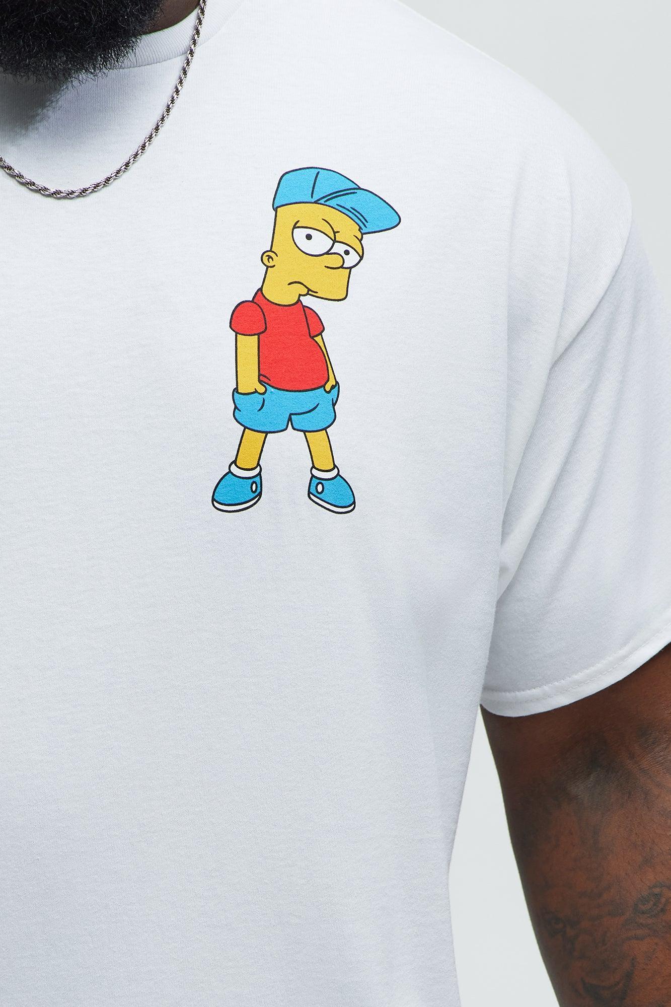 The Simpsons Bart Krusty Short Sleeve Tee - White Product Image