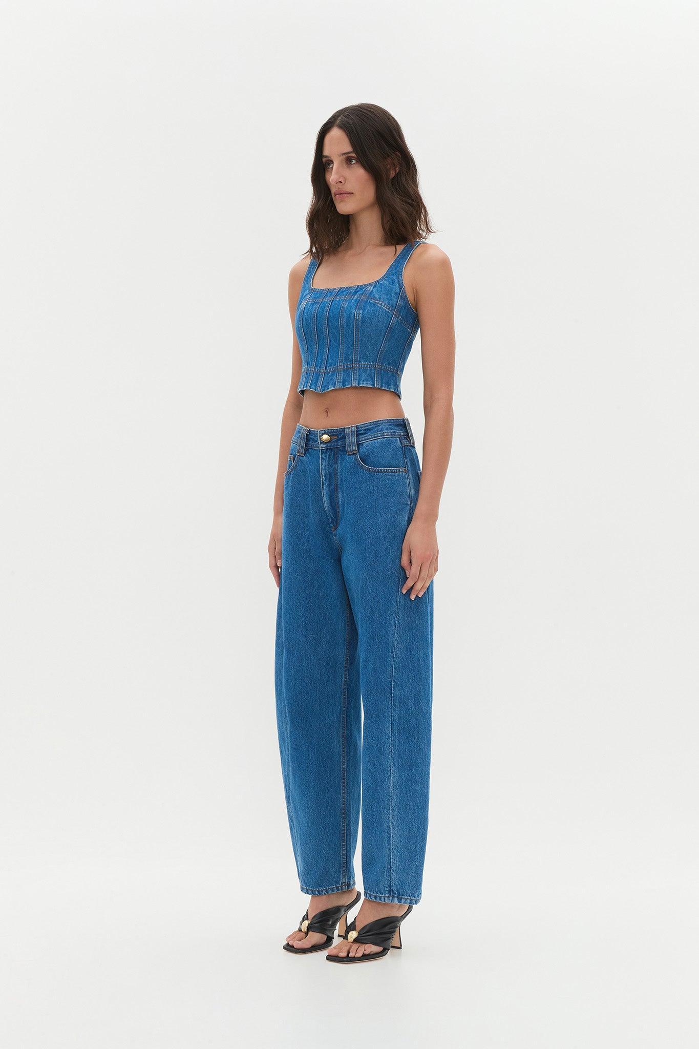 Rainer Denim Longline Bustier Product Image