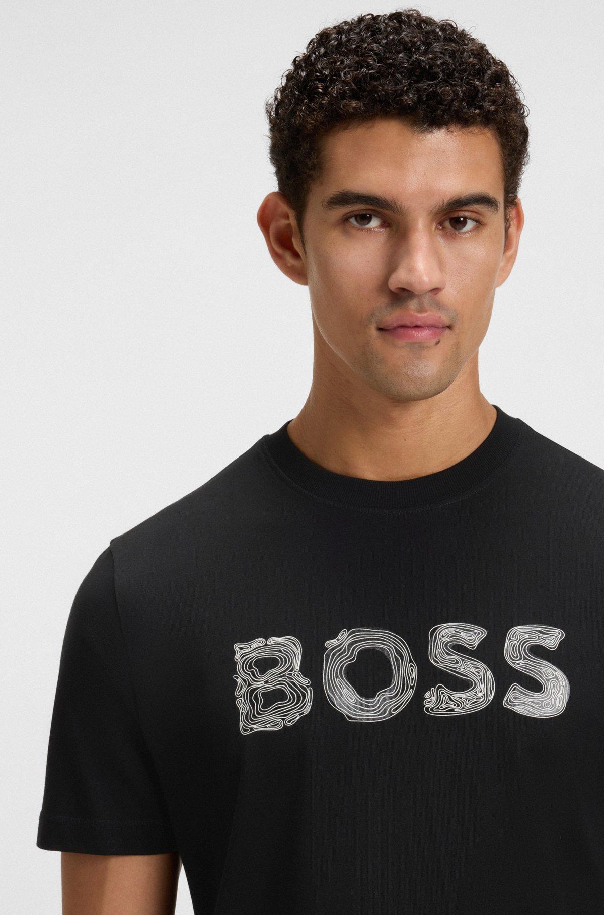 Regular-fit cotton T-shirt with logo artwork Product Image