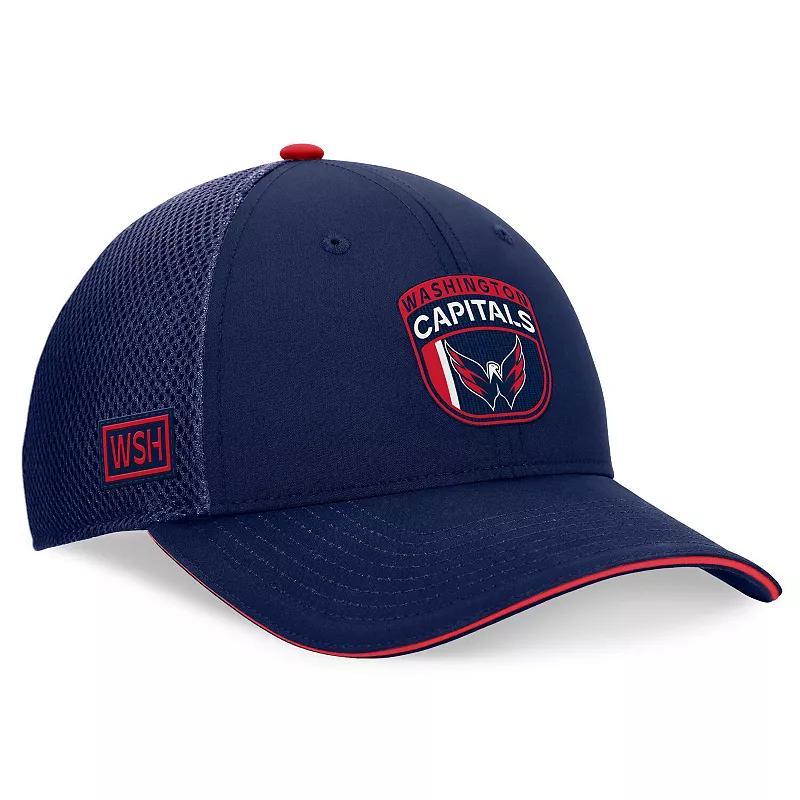 Men's Fanatics Navy Washington Capitals 2024 NHL Draft On Stage Trucker Adjustable Hat, Blue Product Image