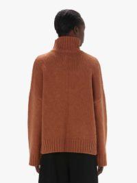 PATCH POCKET TURTLENECK SWEATER in brown | JW Anderson US  Product Image