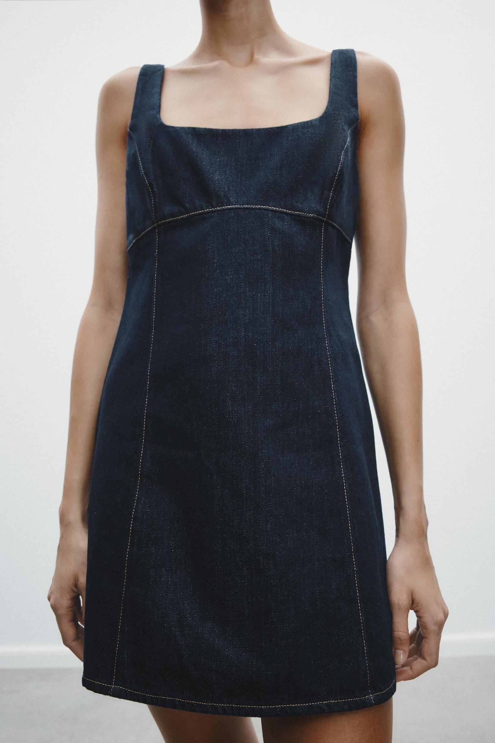 DENIM TRF DRESS Product Image