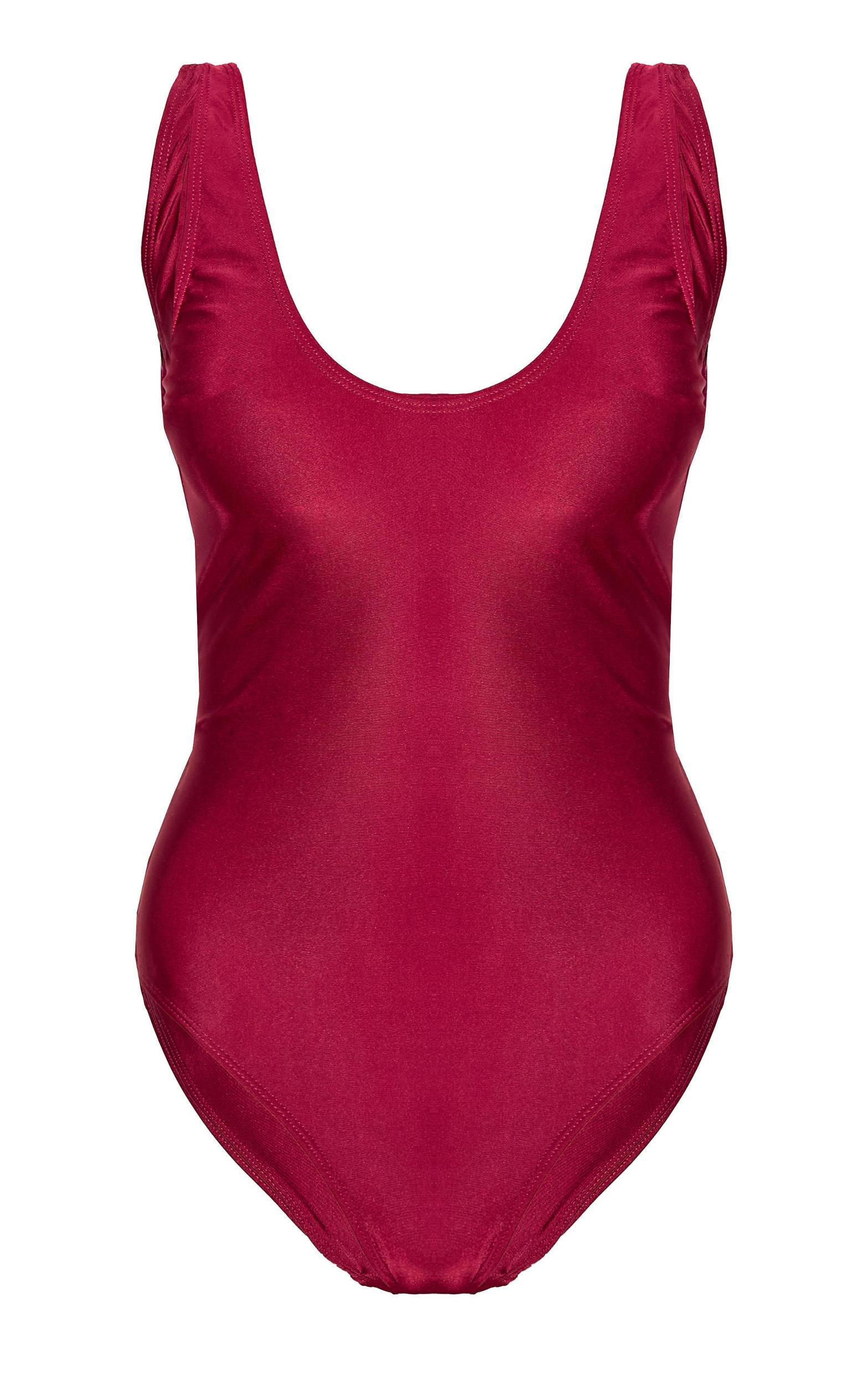 Berry Basic Scoop Swimsuit Product Image