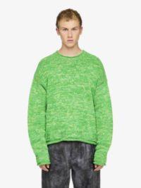 SPACE DYE CREWNECK SWEATER in green | JW Anderson US  Product Image