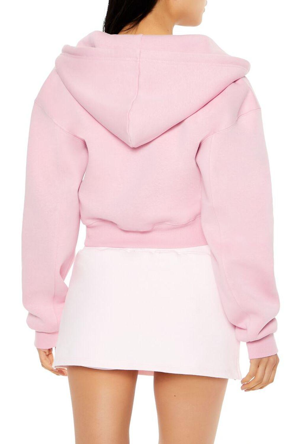 Fleece Drop-Sleeve Zip-Up Hoodie | Forever 21 Product Image