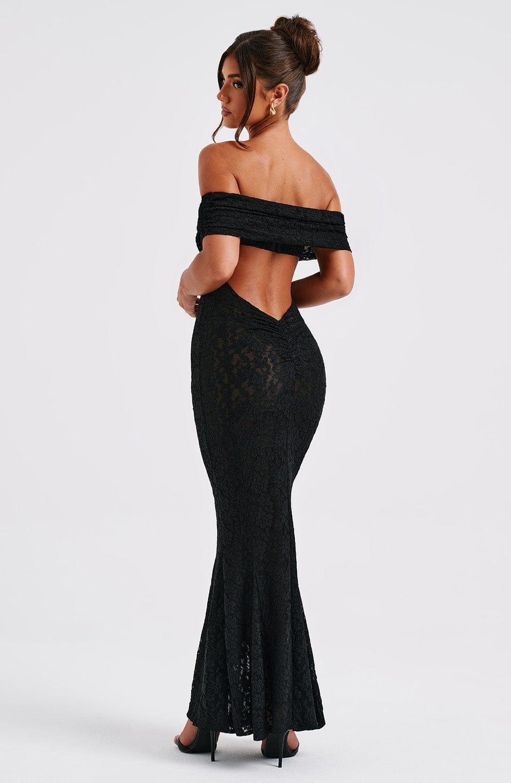 Stephanie Maxi Dress - Black Product Image