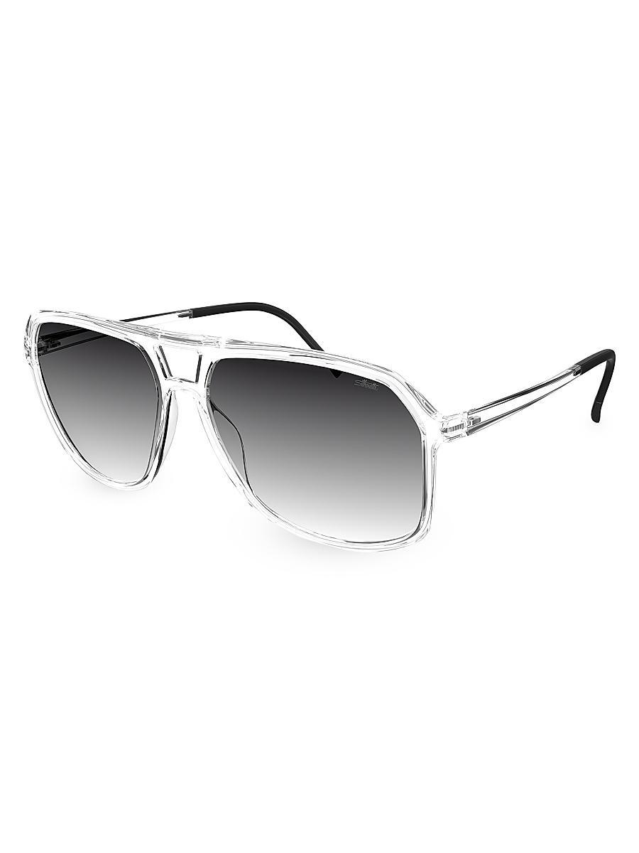 Mens Eos Midtown 60MM Aviator Sunglasses Product Image