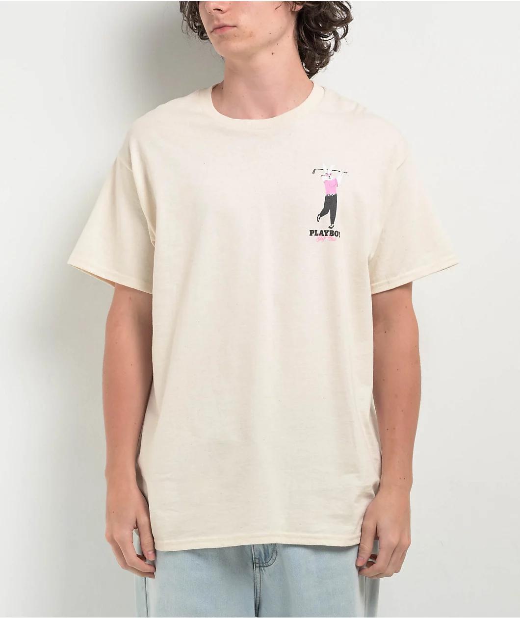 Color Bars x Playboy Swing Natural T-Shirt Product Image