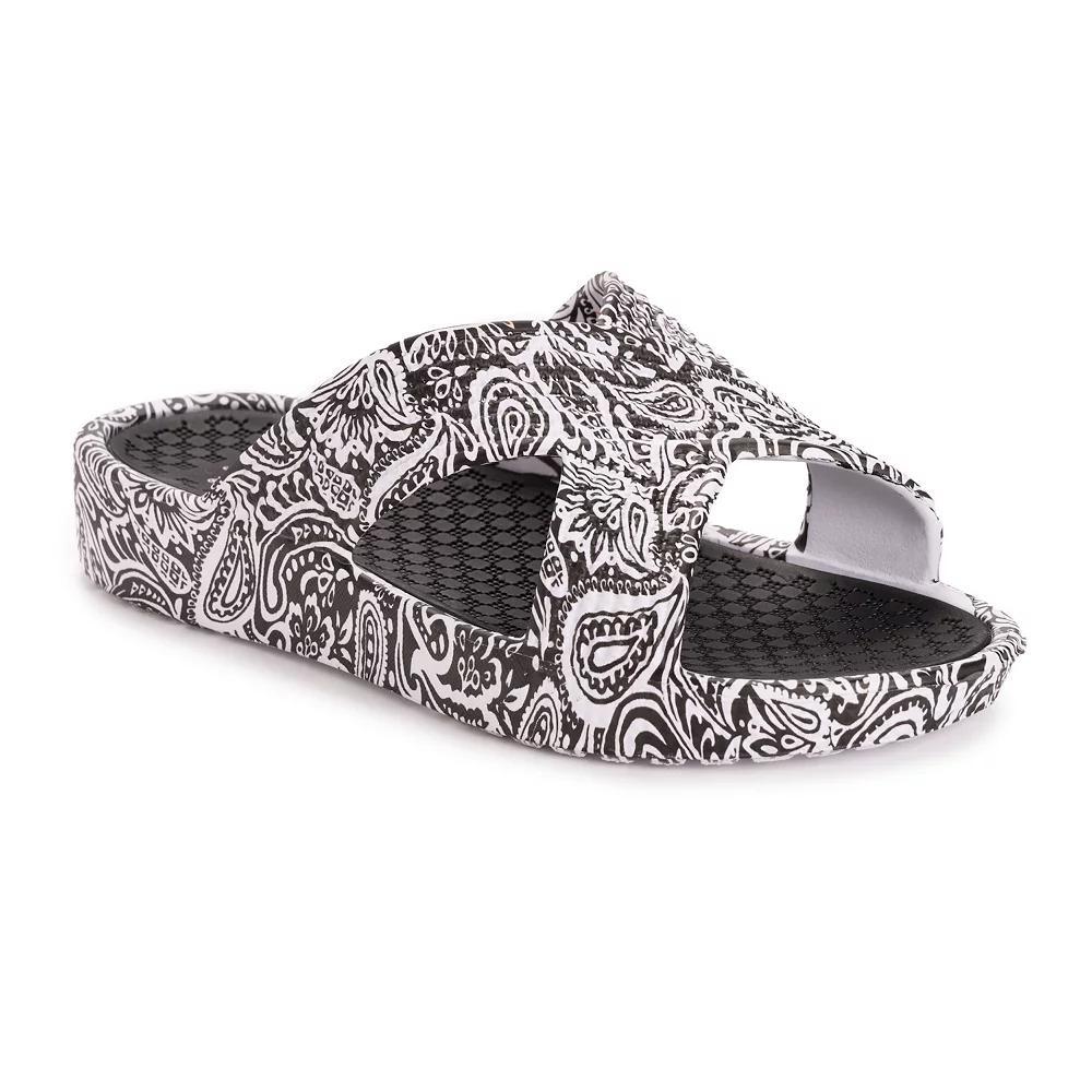 MUK LUKS Spa Day Women's Sandals, Size: Large, Black Product Image