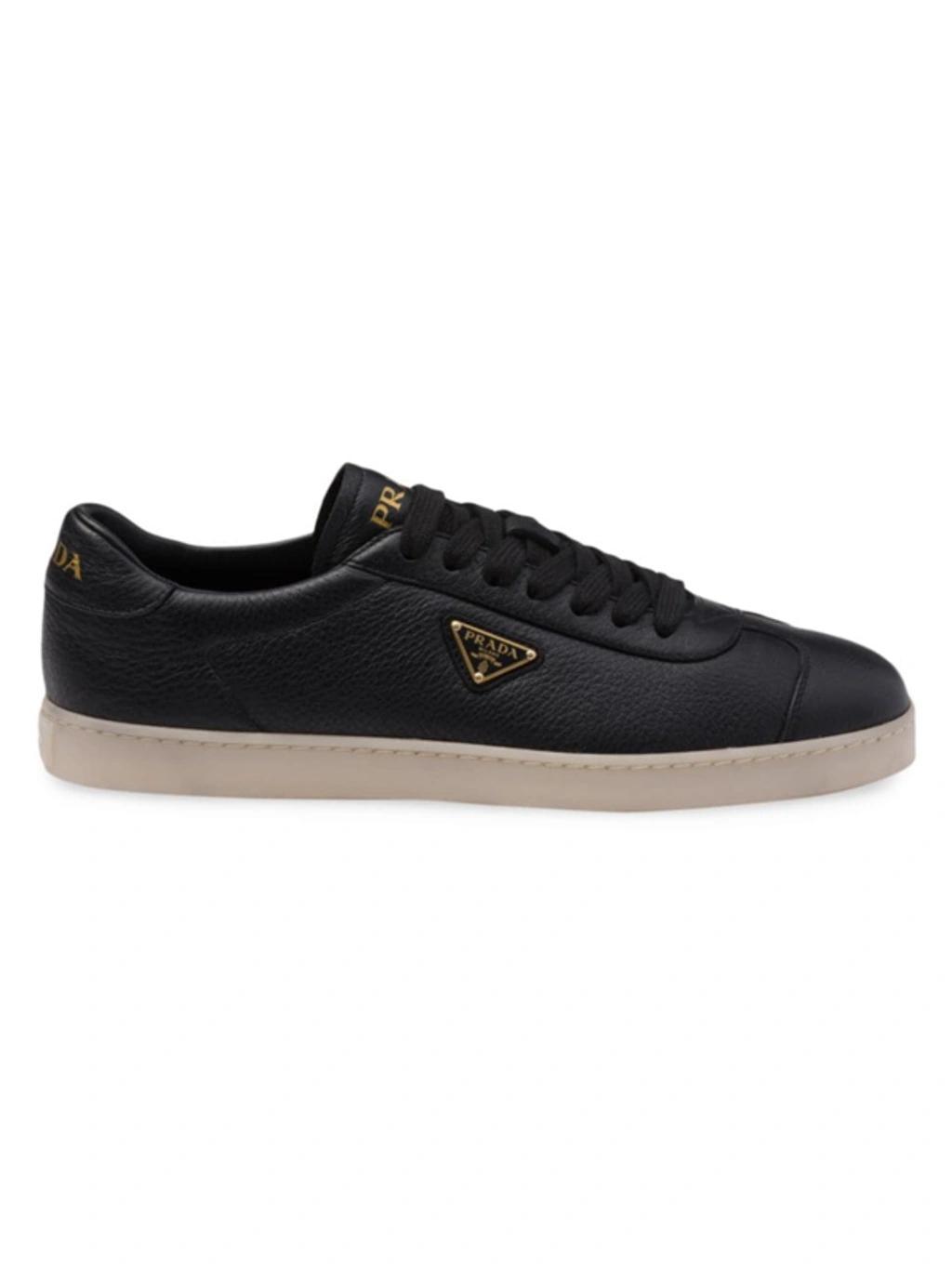 Prada Mens Lane Leather Sneakers Product Image