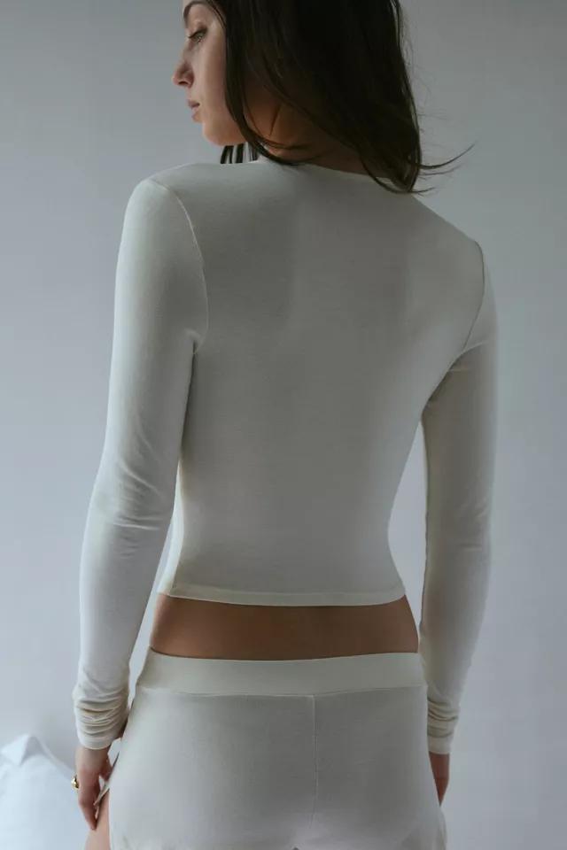 Out From Under Kiera Modern Sleep Henley Top Womens at Urban Outfitters Product Image