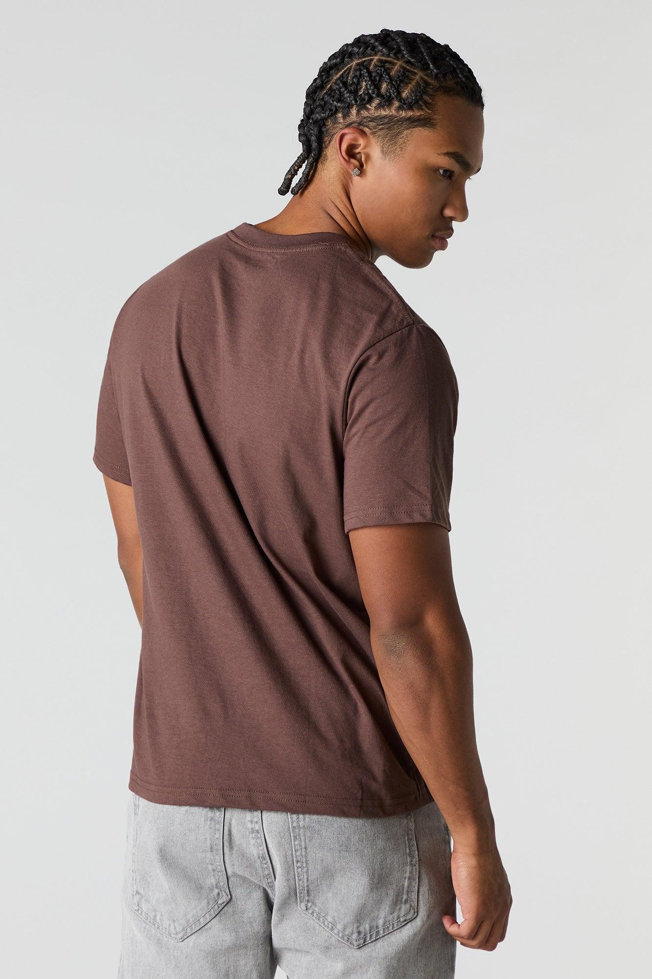 Solid Crewneck T-Shirt Male Product Image