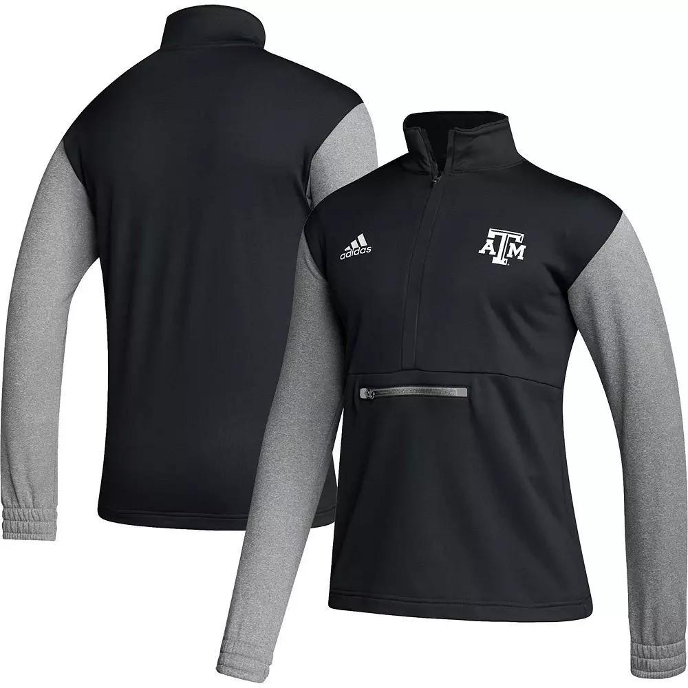 Men's adidas Black Indiana Hoosiers Team Issue AEROREADY Quarter-Zip Jacket, Size: Large Product Image