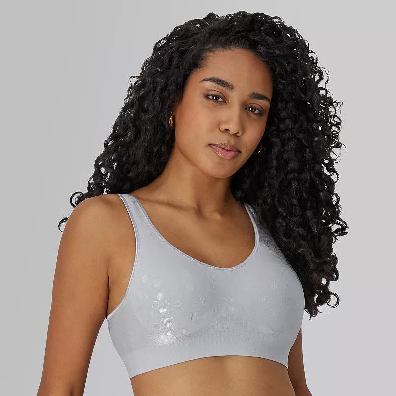 Bali Comfort Revolution Shaping Wireless Bra DF3488, Womens Blue Dot Product Image