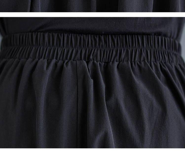 High Rise Plain Asymmetrical Maxi A-Line Skirt Product Image