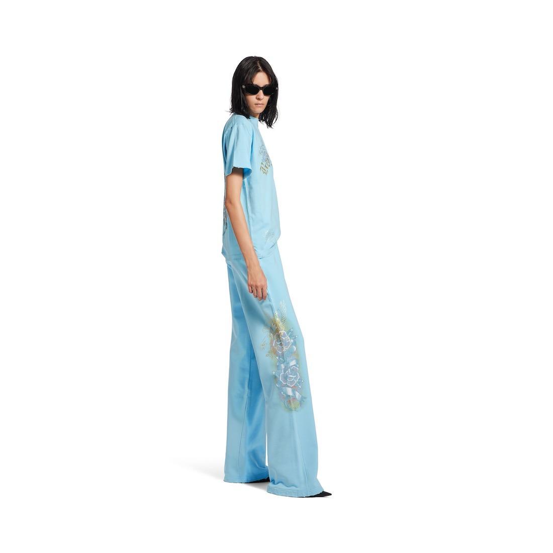 Women's Tacky Tattoo T-shirt Small Fit  in Light Blue Product Image