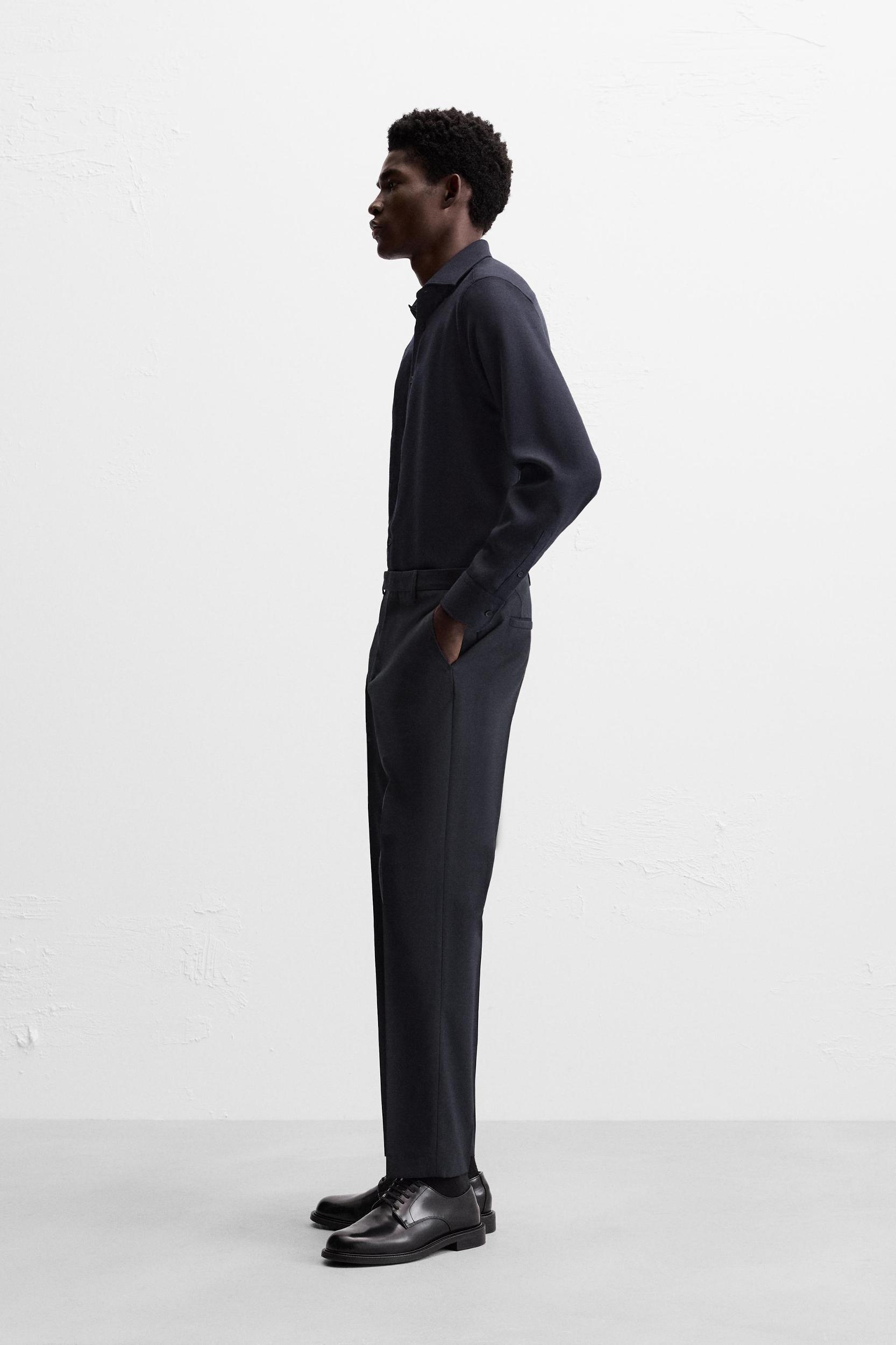 SLIM FIT WOOL BLEND SHIRT Product Image