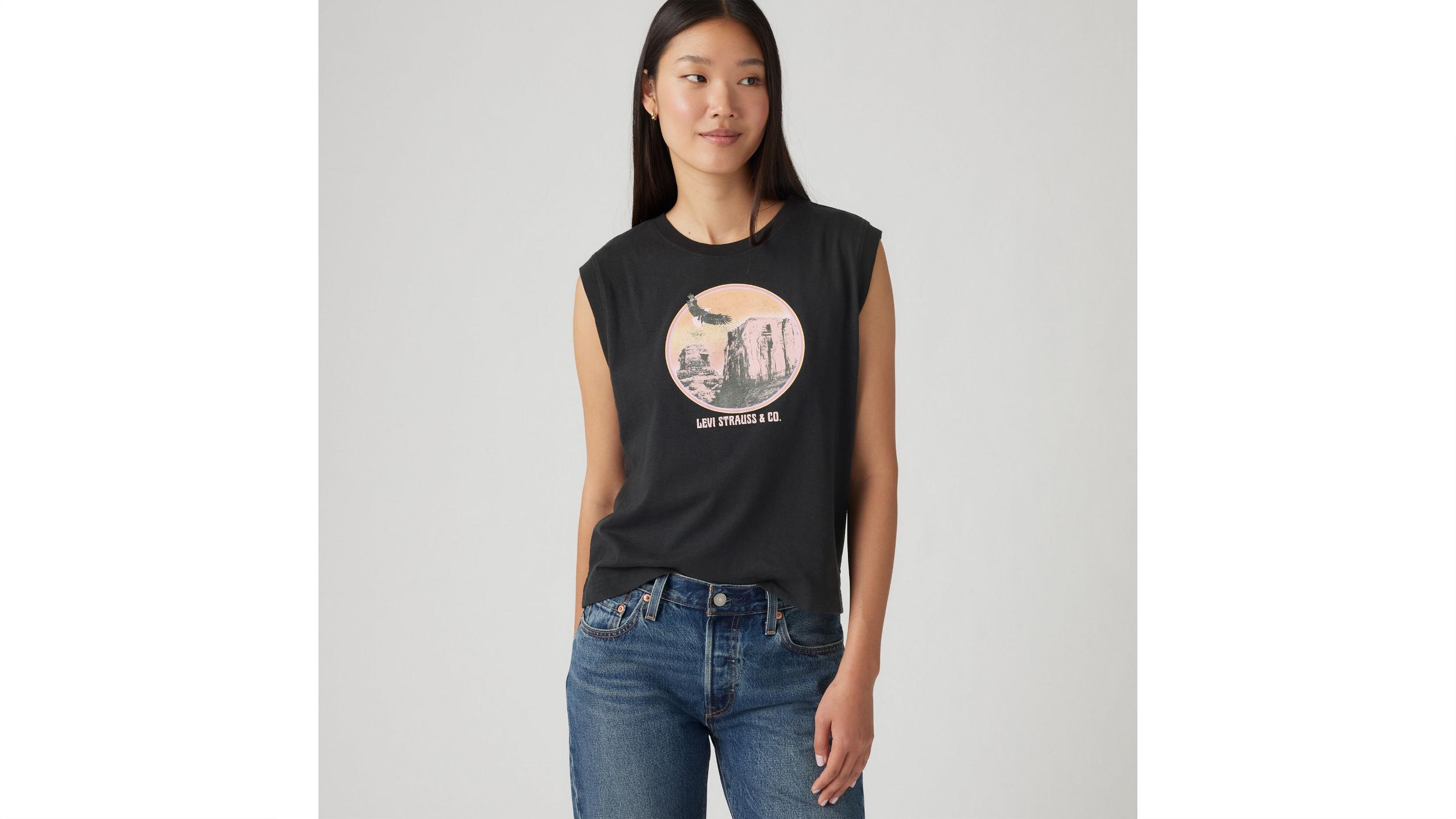 Graphic Boxy Tank Top Product Image