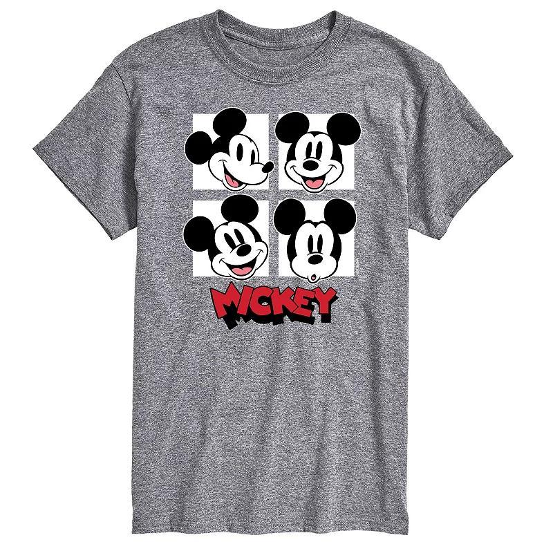 Disney's Mickey Mouse Men's Grid Graphic Tee, Size: Medium, Yellow Product Image
