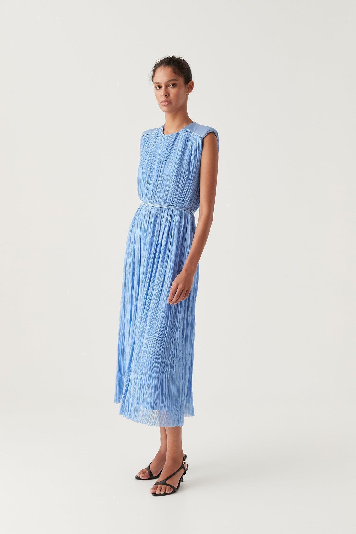 Solstice Pleated Midi Dress Product Image