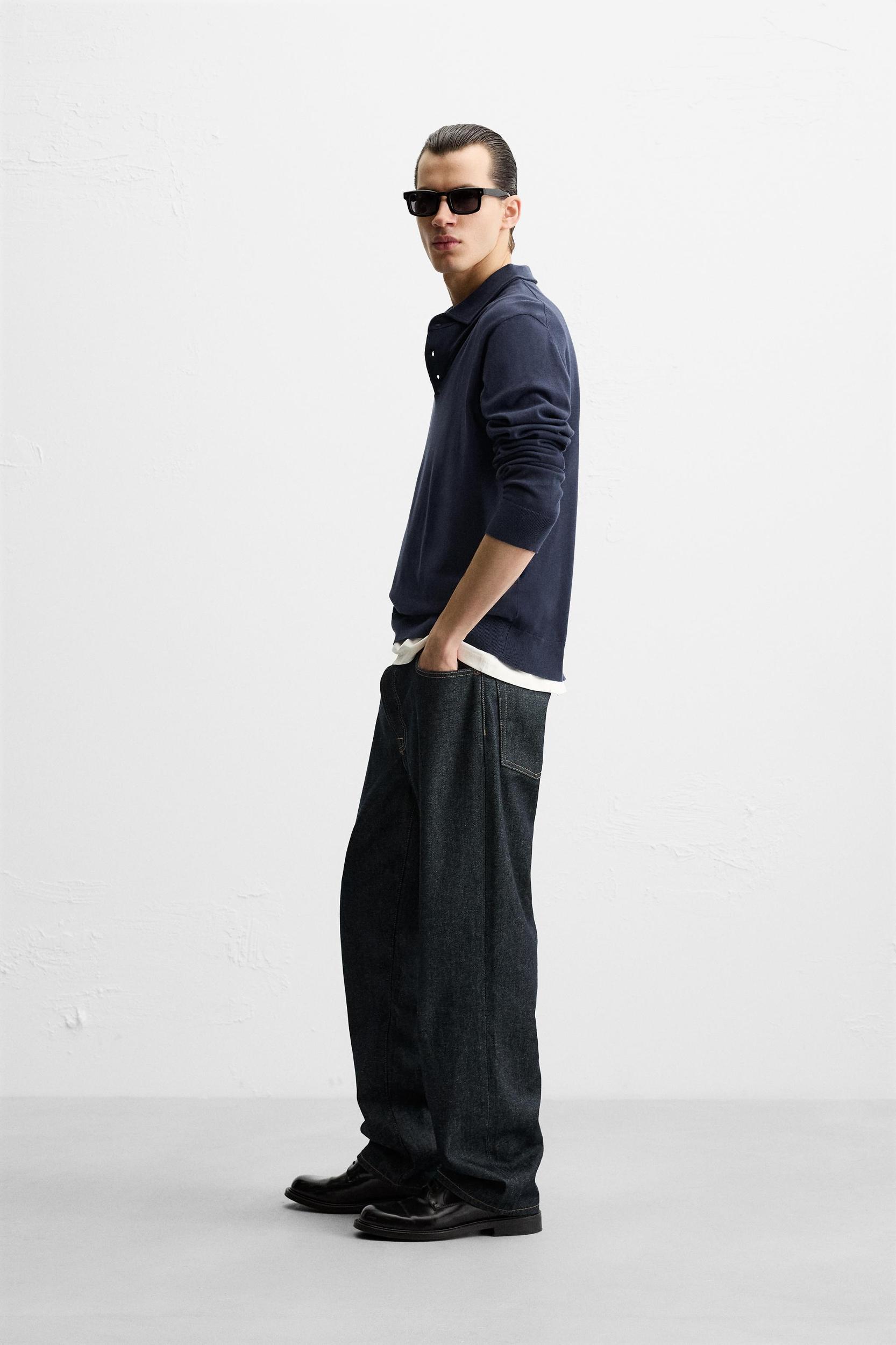 KNIT COTTON POLO SHIRT Product Image