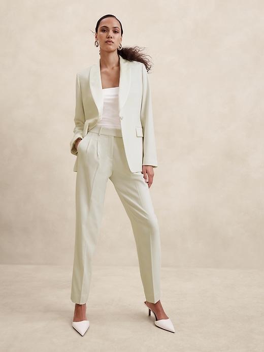 Barathea Relaxed Italian Wool Tuxedo Jacket Product Image