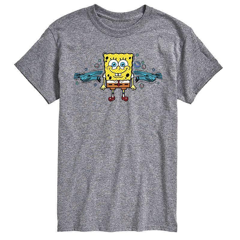 Big & Tall SpongeBob SquarePants Bubbly Short Sleeve Graphic Tee, Mens Product Image