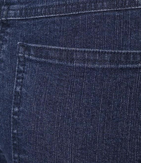 Ruby Rd. Petite Size Straight Slim Pull-On Denim Ankle Jeans Product Image