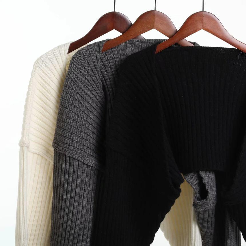 Ribbed Knit Shrug Product Image