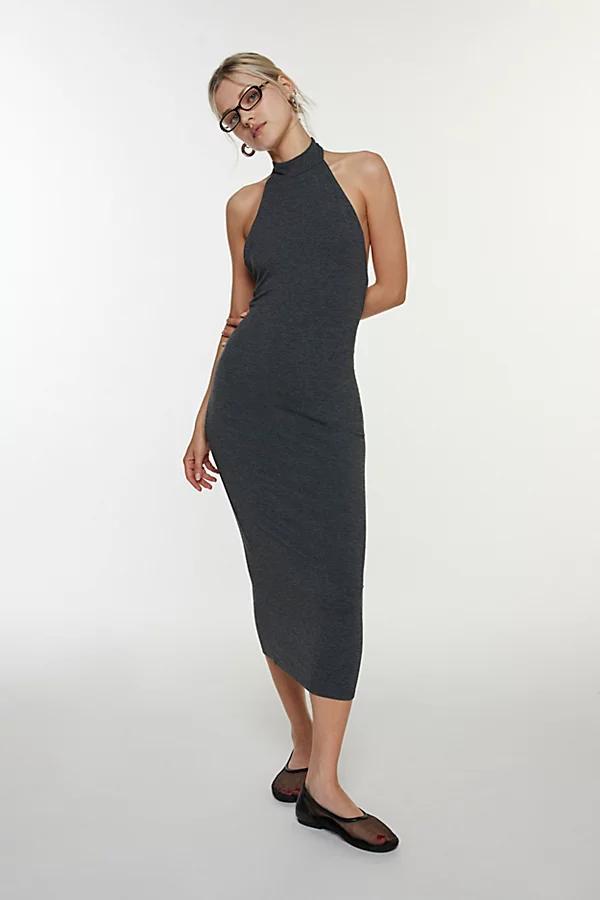 Silence + Noise Kaley Mock Neck Halter Midi Dress Womens at Urban Outfitters Product Image