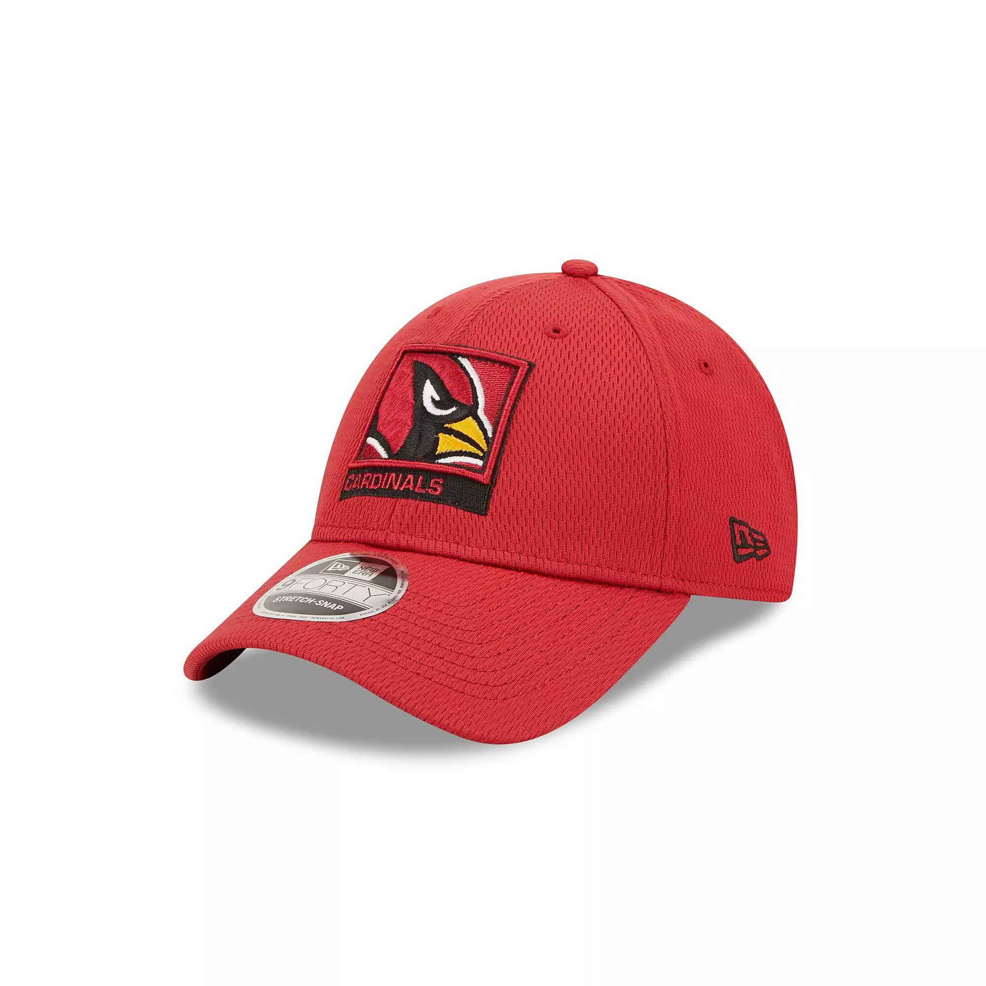 Men's New Era Cardinal Arizona Cardinals Framed AF 9FORTY Snapback Hat, Red Product Image