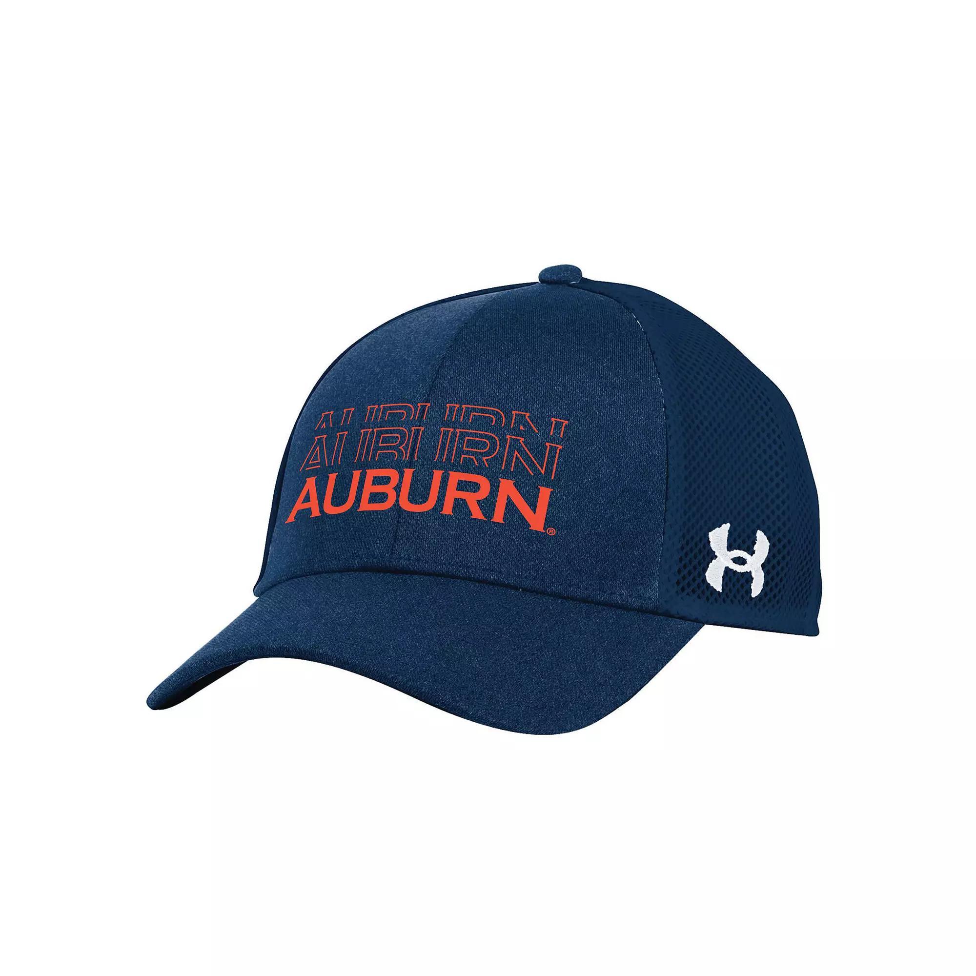 Mens Under Armour Auburn Tigers 2024 Sideline Blitzing Trucker Adjustable Hat, Blue Product Image