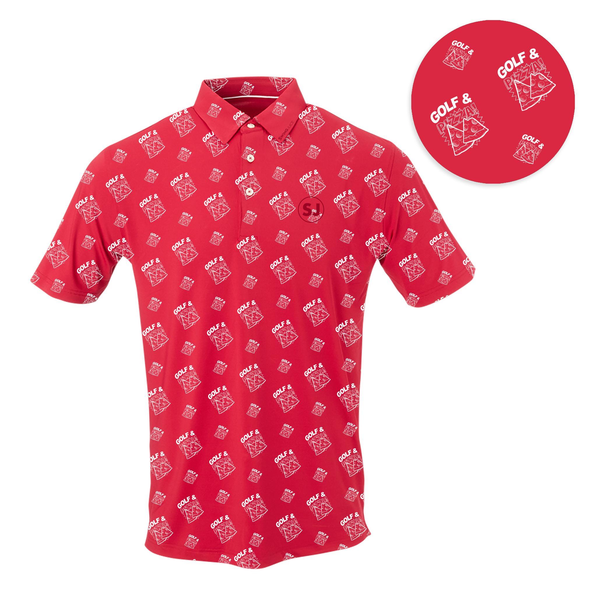 SwingJuice Golf & Pizza Men's Polo Product Image