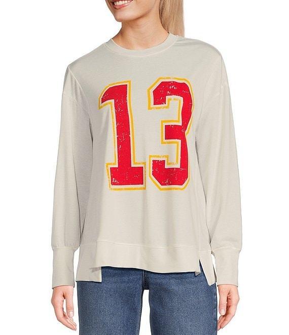 Moa Moa Crew Neck Long Sleeve 13 Graphic Pullover Product Image