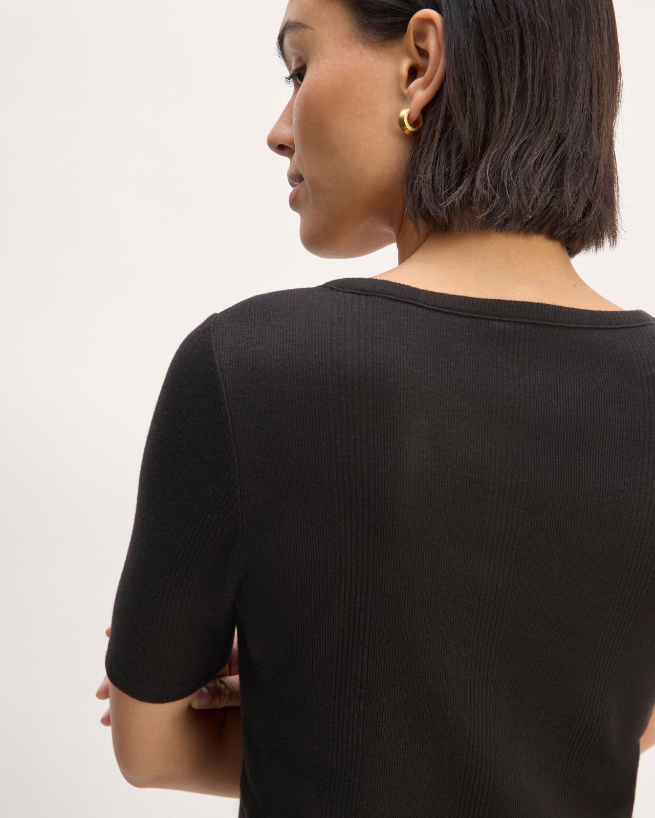 The Vintage Rib Scoop-Neck Top Product Image