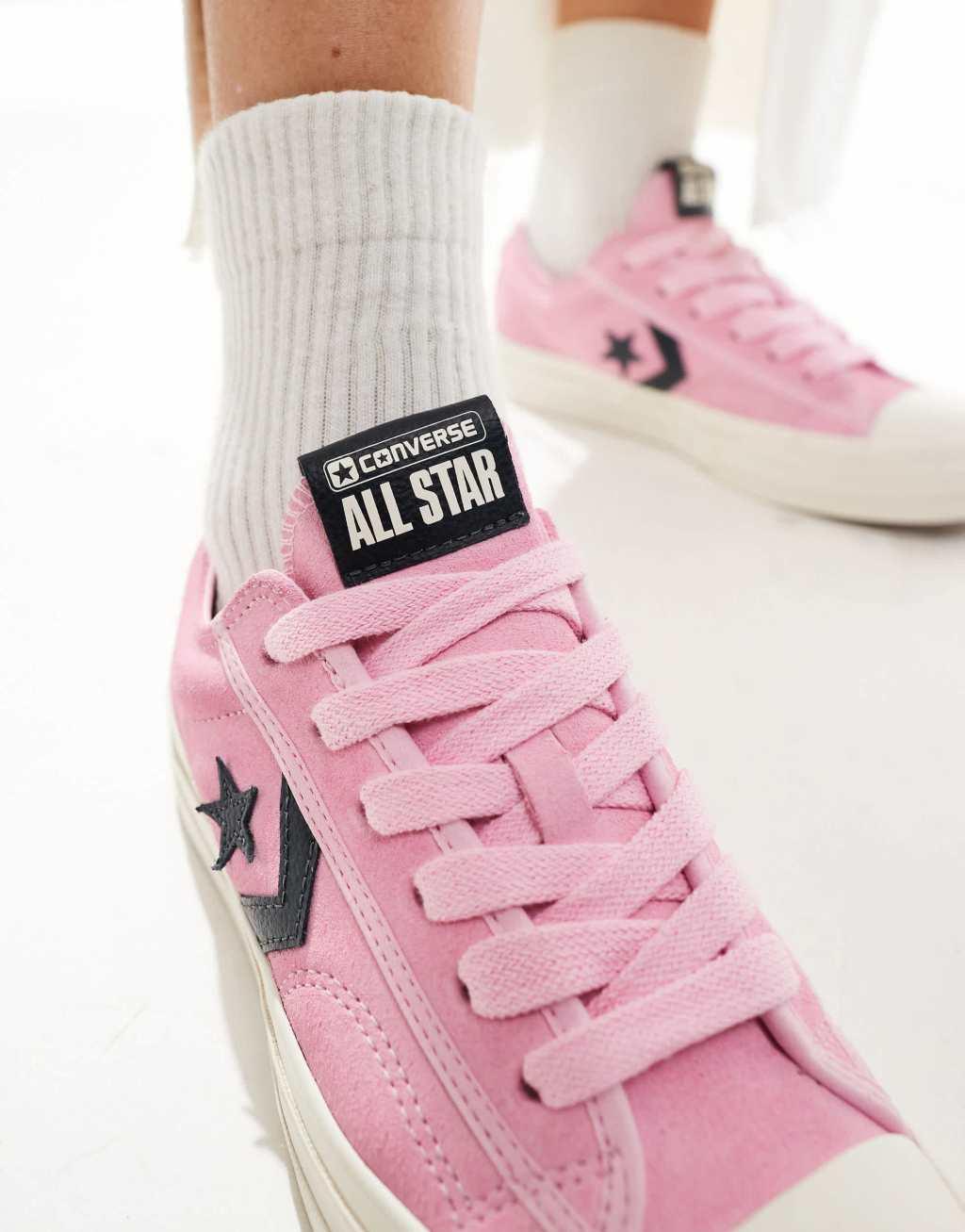 Converse Star Player 76 in pink and navy exclusive to ASOS Product Image