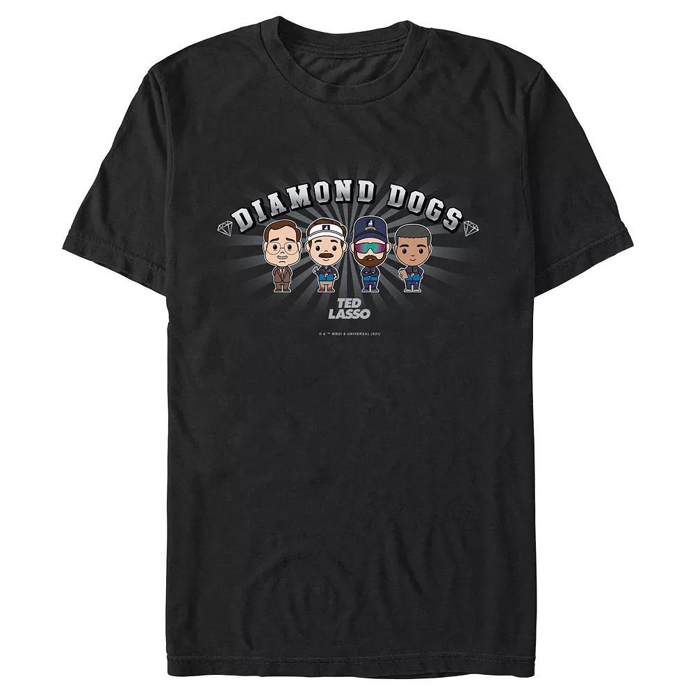 Men's Ted Lasso Diamond Dogs Lasso Graphic Tee, Size: XXL, Black Product Image