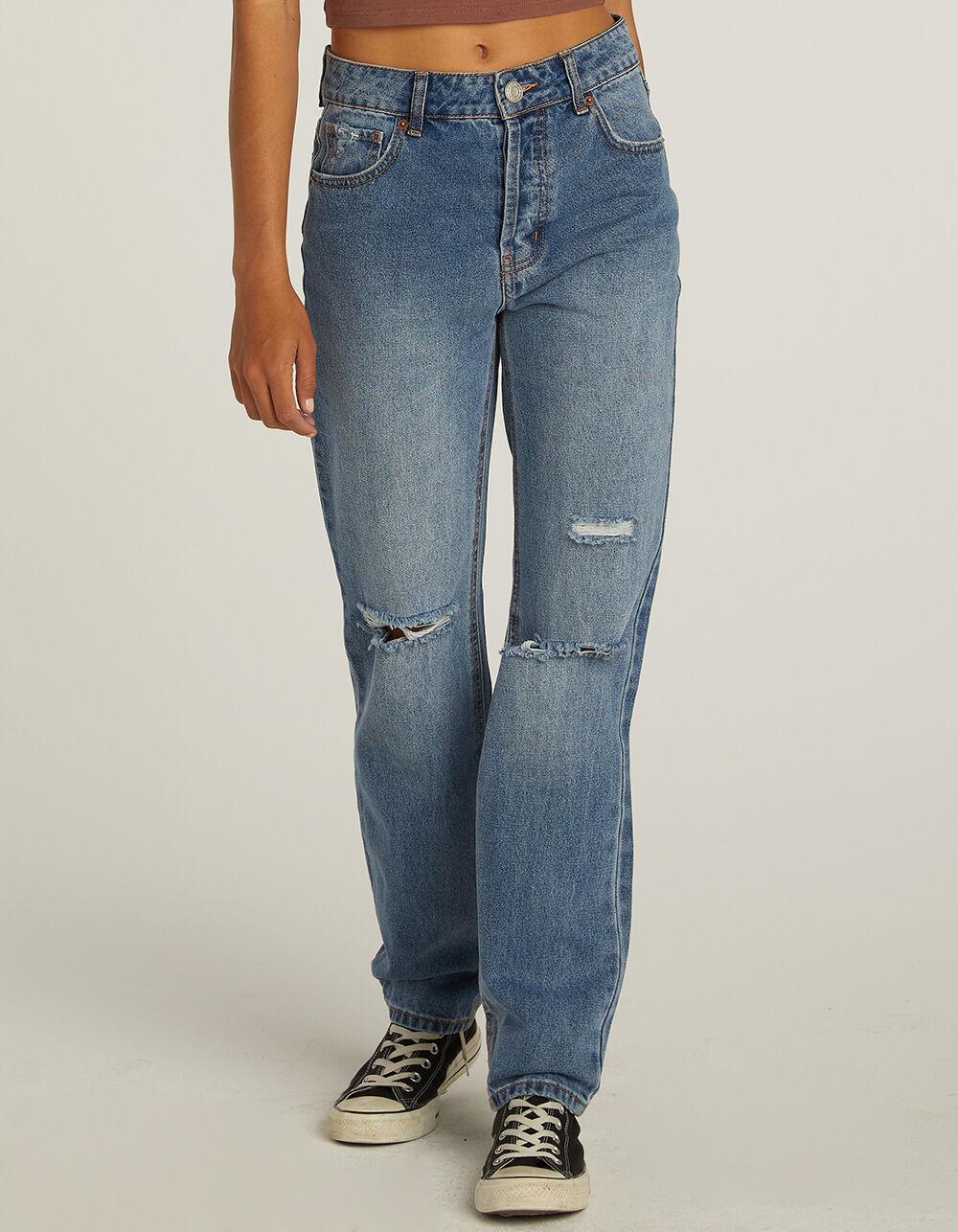 RSQ Womens High Rise Straight Leg Jeans Product Image
