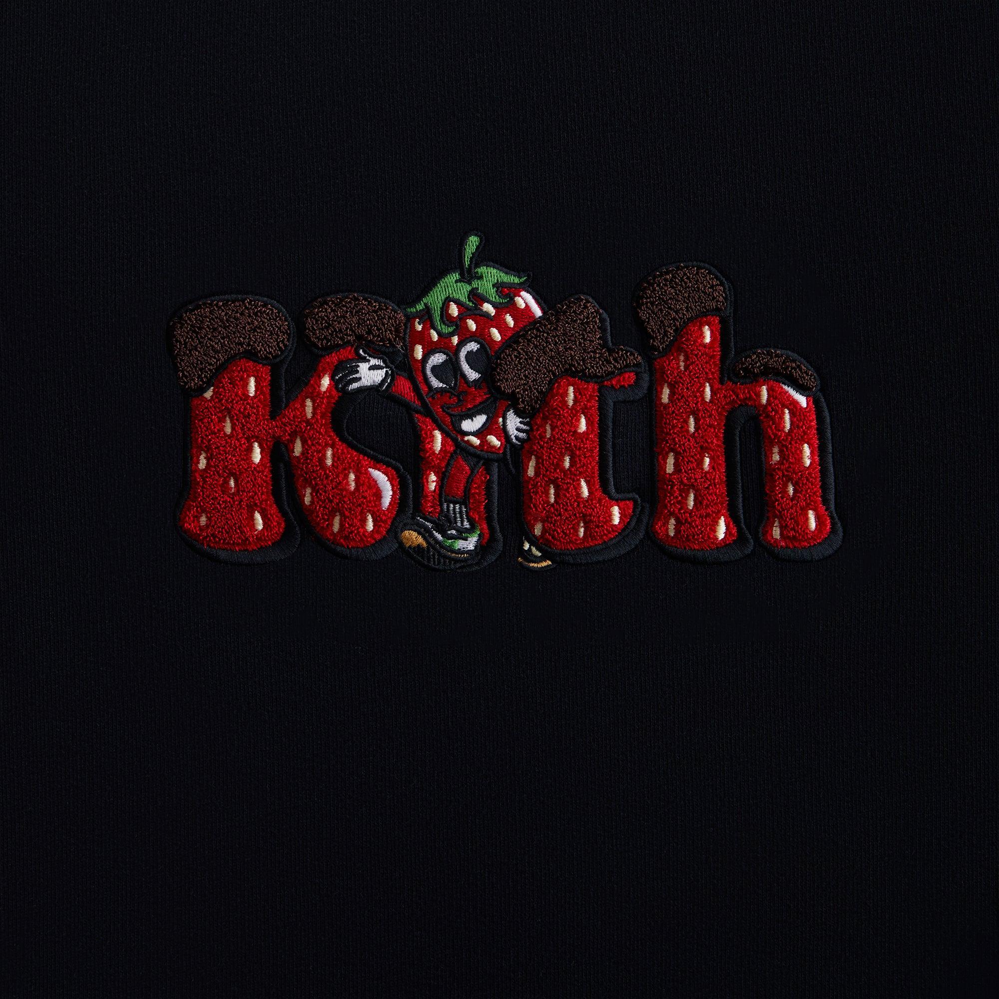 Kith Treats Strawberry Nelson Crewneck - Black Male Product Image
