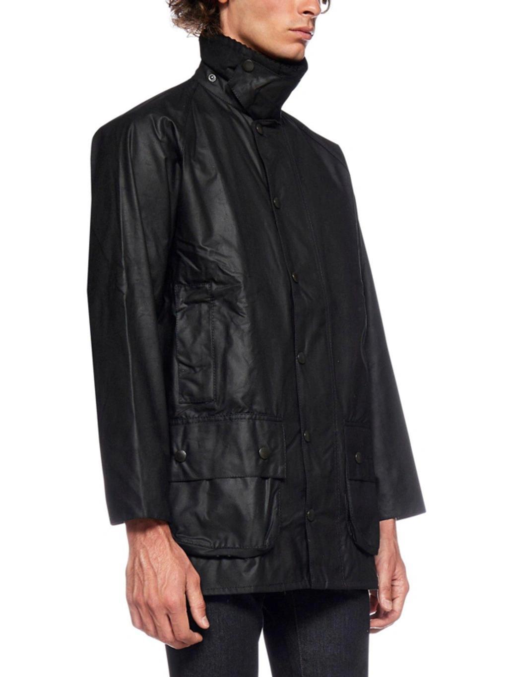 BARBOUR Green Cotton Outerwear Jacket In Grey Product Image