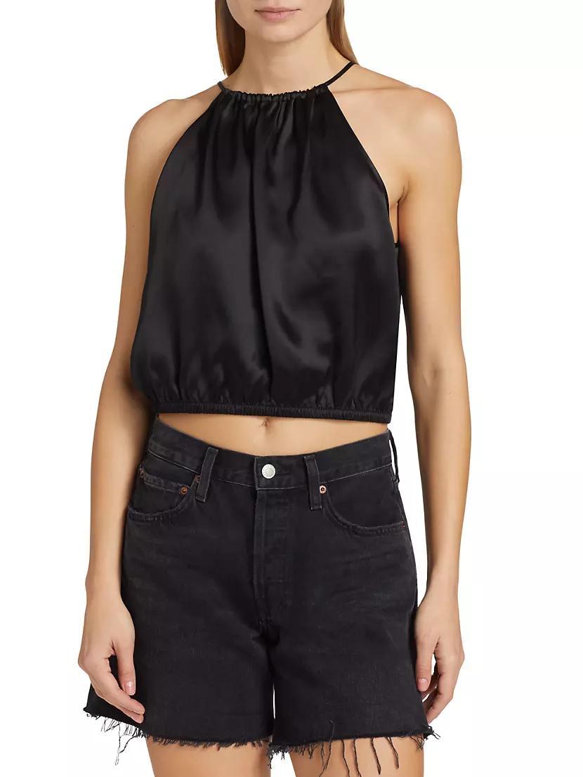 Silk Charmeuse Halter Top Product Image