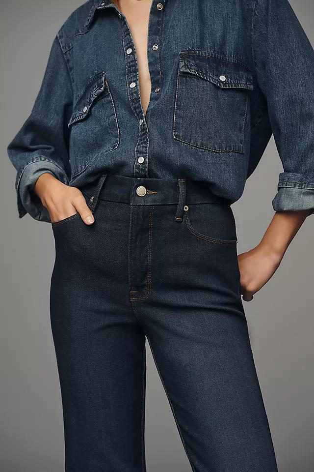 Good American Good Curve High-Rise Straight-Leg Jeans Product Image