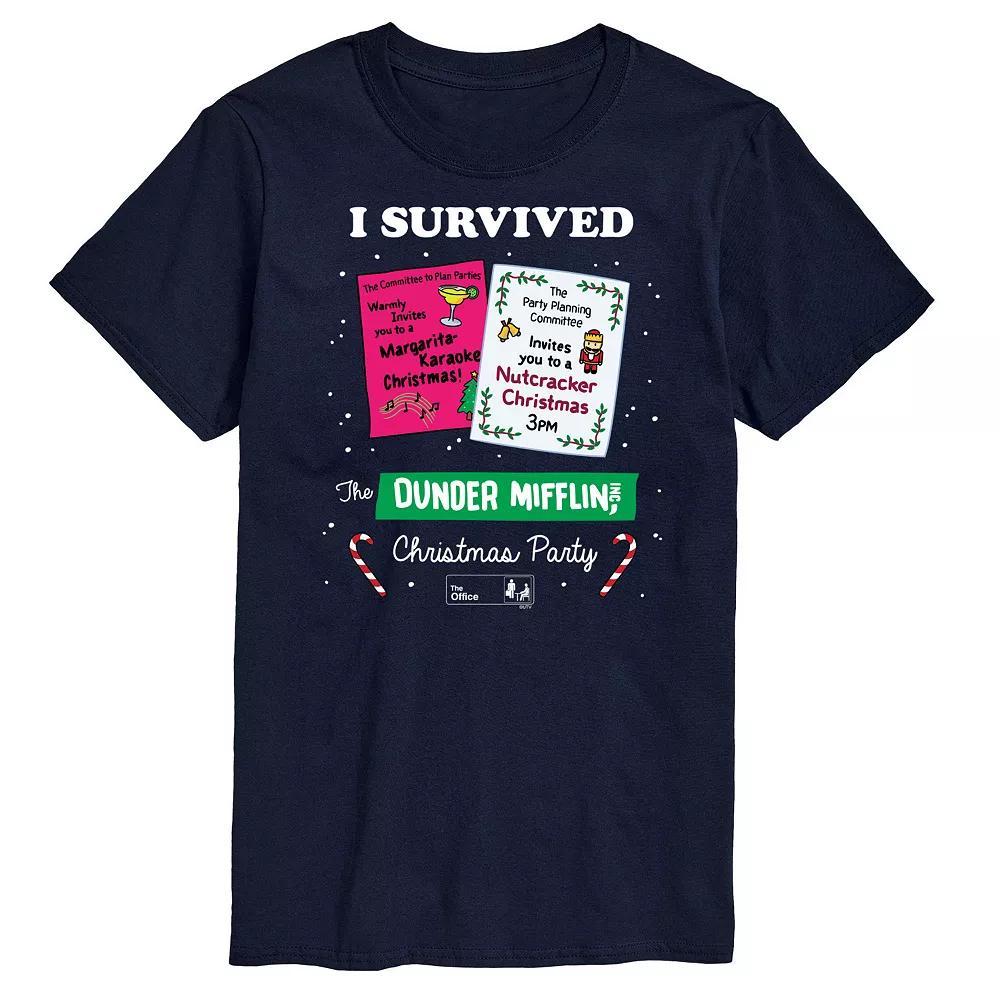Men's The Office Christmas Party Tee, Size: Small, Blue Product Image