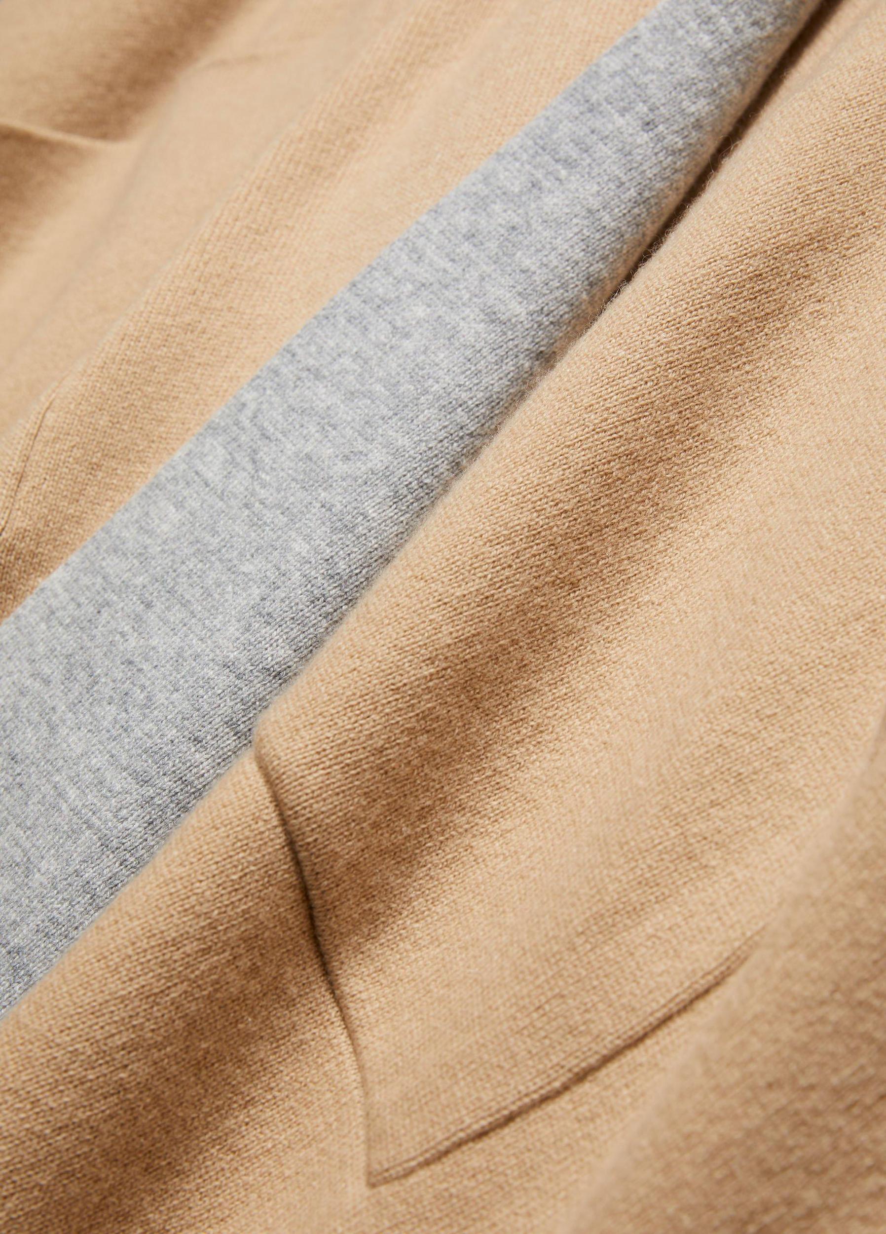 Womens Wool And Cashmere Double-Face Cape, Camel Grey Vince Product Image