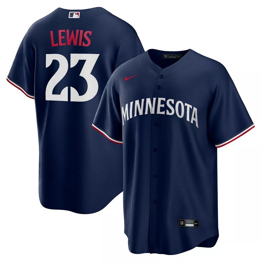Men's Nike Royce Lewis Navy Minnesota Twins Alternate Replica Jersey, Size: 2XL, Blue Product Image