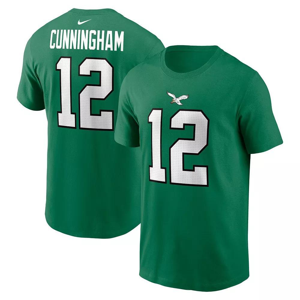 Men's Nike Randall Cunningham Kelly Green Philadelphia Eagles Retired Player Name & Number T-Shirt, Size: XL Product Image